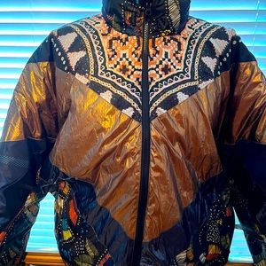 Farm Rio metallic puffer